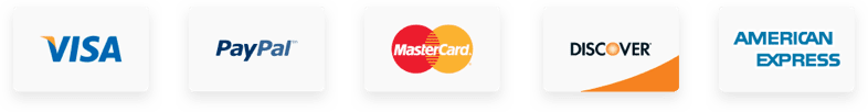 Credit card options accepted for NerveCalm purchase.
